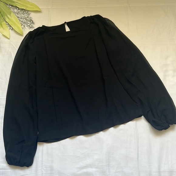 ⭐️casual Fashion Solid Chiffon Lantern Sleeves Loose Fitting Blouse⭐️ - Picture 5 of 8